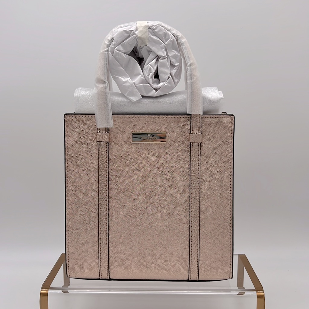 Kate Spade Kenzie Limited Edition Metallic Small Tote Rose Gold